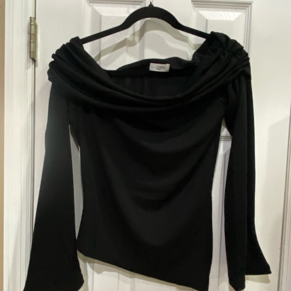 Stylish Black Off-Shoulder Top
